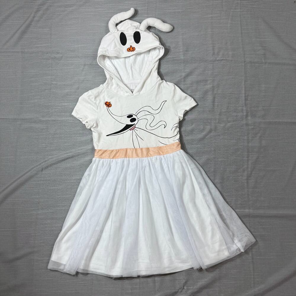 Girls Size M (8) Zero Costume Dress with Hood – Nightmare Before Christmas